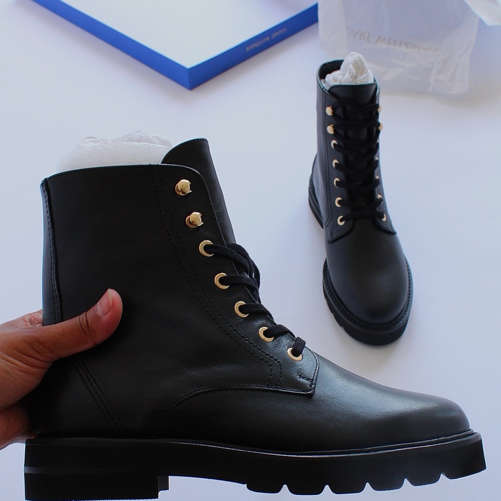 Stuart Weitzman Combat Boots, size 6.5